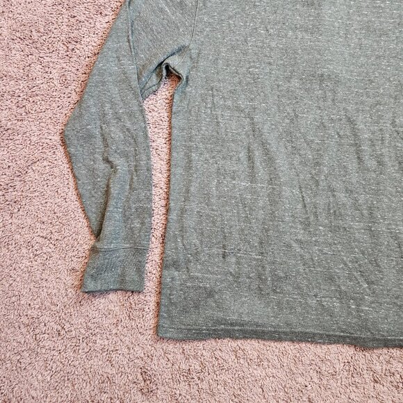 NWT St Johns Bay Henley Shirt Men L Olive Green Long Sleeve Buttons Casual - Picture 12 of 13